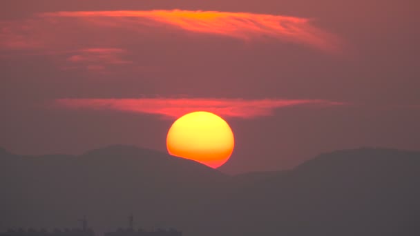 coucher de soleil ciel dans la ville, timelapse  