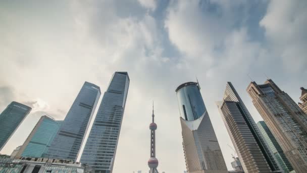 Shanghai Város Kína Időeltolódása — Stock videók