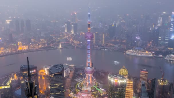 Time Lapse Shanghai City Κίνα — Αρχείο Βίντεο