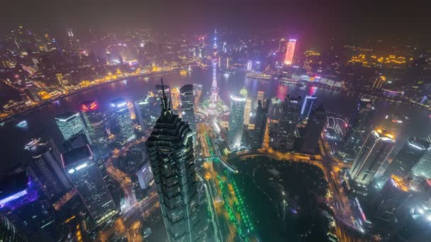 Time Lapse Shanghai City Κίνα — Αρχείο Βίντεο