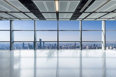 modern business office buildings and urban cityscape