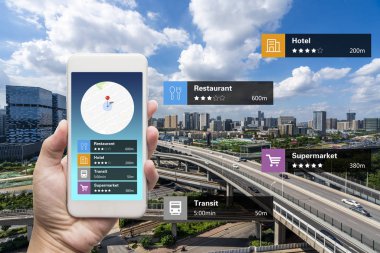 Yakındaki işletmeler ve se ile ilgili navigasyon bilgi teknolojisi