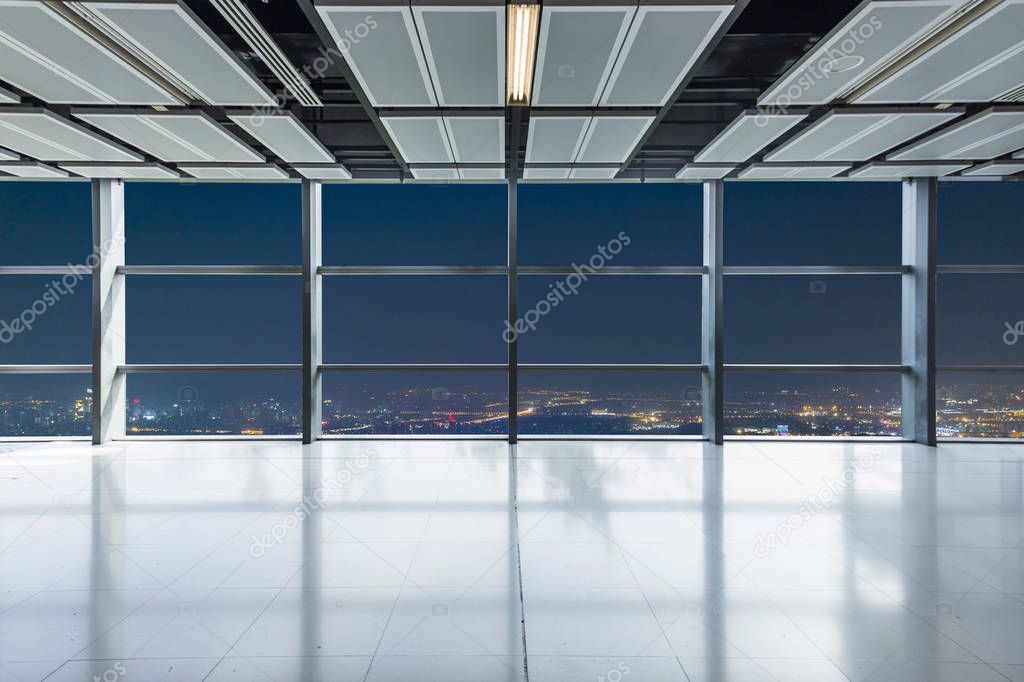 modern business office buildings and urban cityscape