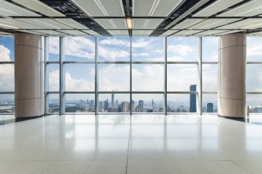 modern business office buildings and urban cityscape