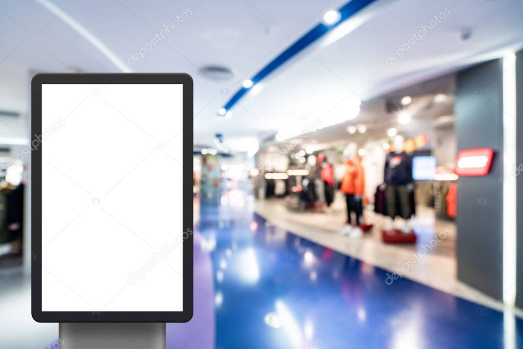 light box with luxury shopping mall