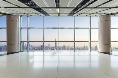 modern business office buildings and urban cityscape