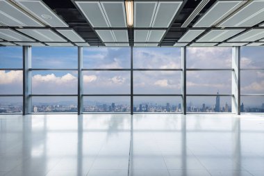 modern business office buildings and urban cityscape