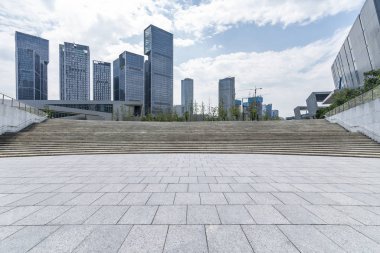 Panoramic skyline and modern business office buildings 