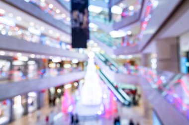 Bulanık alışveriş merkezi arka planı