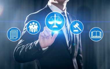 İş Hukuku Avukatı Hukuk Şirketi İnternet Teknolojisi Konsepti