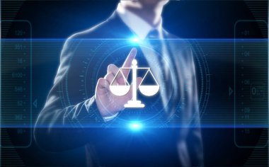 İş Hukuku Avukatı Hukuk Şirketi İnternet Teknolojisi Konsepti