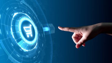 Sepete Ekle Internet Web Mağazası Online E-Ticaret konsepti satın al