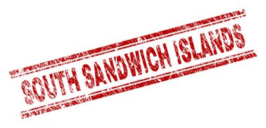 Çizik dokulu Güney Sandwich Adaları mühür damgası
