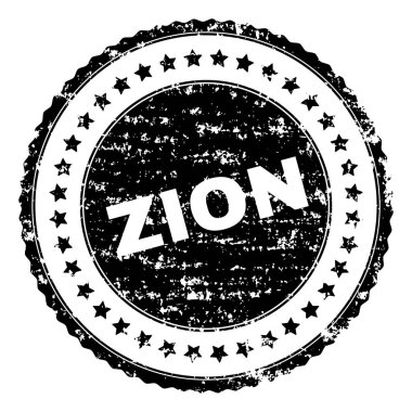 Dokulu Zion damga mühür çizik