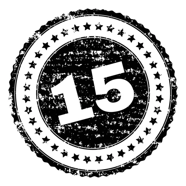 Grunge Sceau texturé 15 timbres — Image vectorielle