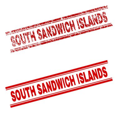 Çizik dokulu Güney Sandwich Adaları mühür damgası