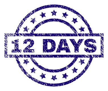 Çizik dokulu 12 gün mühür damgası