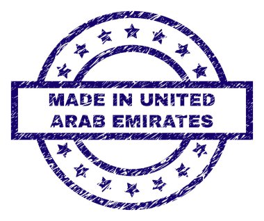 Birleşik Arap Emirlikleri damga mühür içinde yapılan dokulu çizik