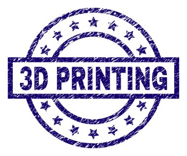 Çizik dokulu 3d baskı damga mühür