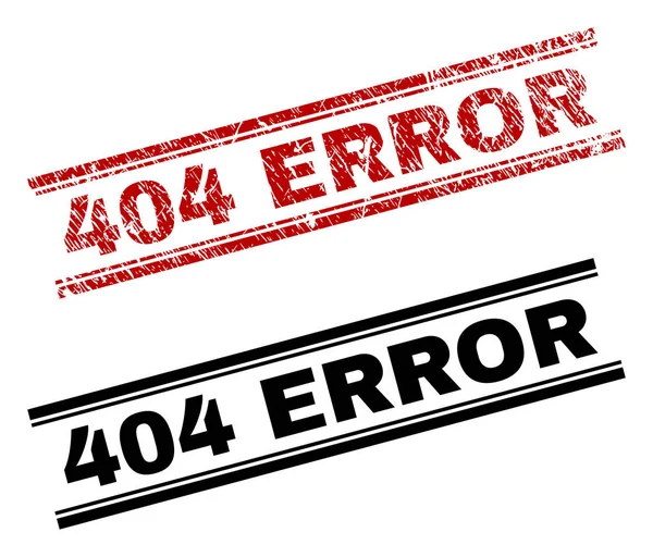 Grunge texturizado e limpo 404 ERROR Selo Impressões — Vetor de Stock