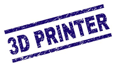 Grunge 3d yazıcı damga mühür dokulu