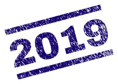 Dokulu 2019 damga mühür çizik