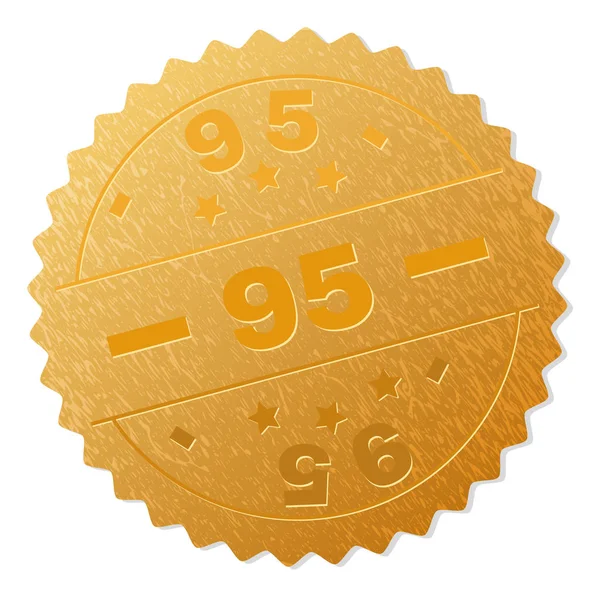 Golden 95 Medal Stamp — Stock Vector