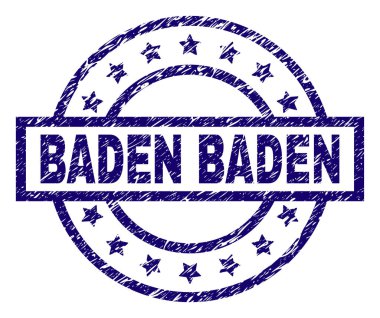 Grunge Baden Baden damga mühür dokulu