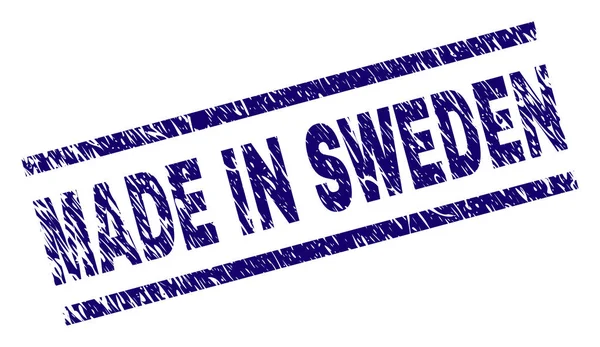 Zerkratzte Textur aus schwedischem Stempelsiegel — Stockvektor