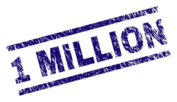 Grunge texturizado 1 MILLION sello de sello — Vector de stock