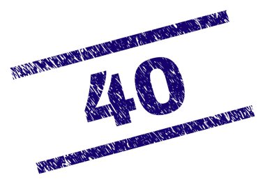 Dokulu 40 damga mühür çizik