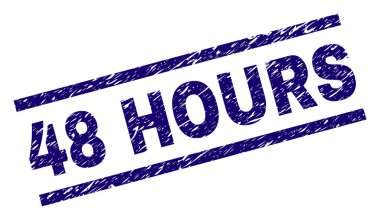 Dokulu 48 saat damga mühür grunge