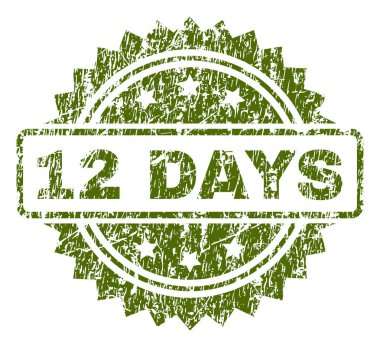 Çizik dokulu 12 gün mühür damgası