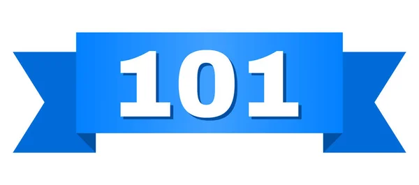 Bande bleue avec 101 Légende — Image vectorielle