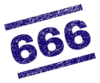 Dokulu 666 damga mühür çizik
