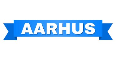 Mavi şerit Aarhus açıklamalı alt yazılı