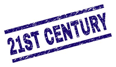 Dokulu 21'inci yüzyıl damga mühür çizik