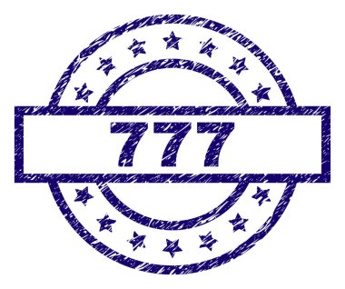 Dokulu 777 damga mühür çizik