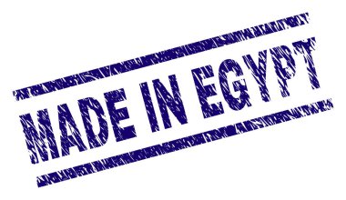 Grunge dokulu Made ın Mısır damga mühür