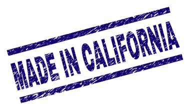 Grunge dokulu Made ın California damga mühür