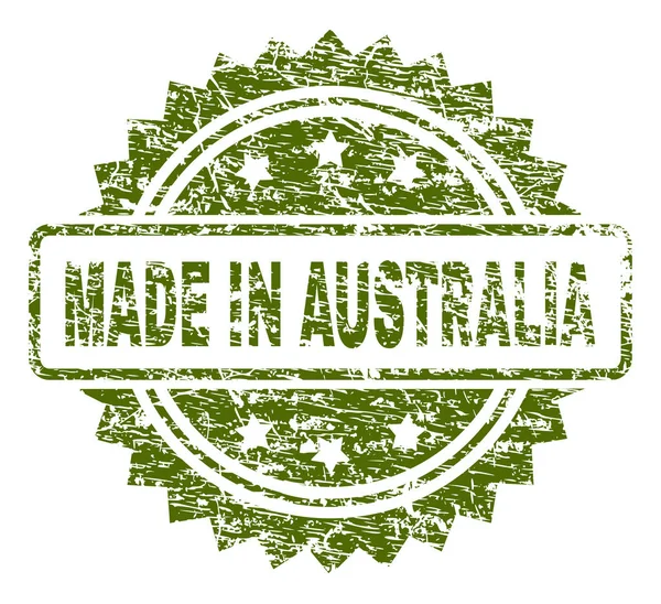 Гранж текстурованою зробив в Австралії штамп ущільнення — стоковий вектор