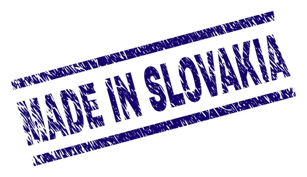 Raspadinha texturizada MADE IN SLOVAKIA selo — Vetor de Stock