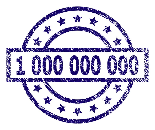 Sello de sello texturizado rayado de 1 000 000 000 — Vector de stock