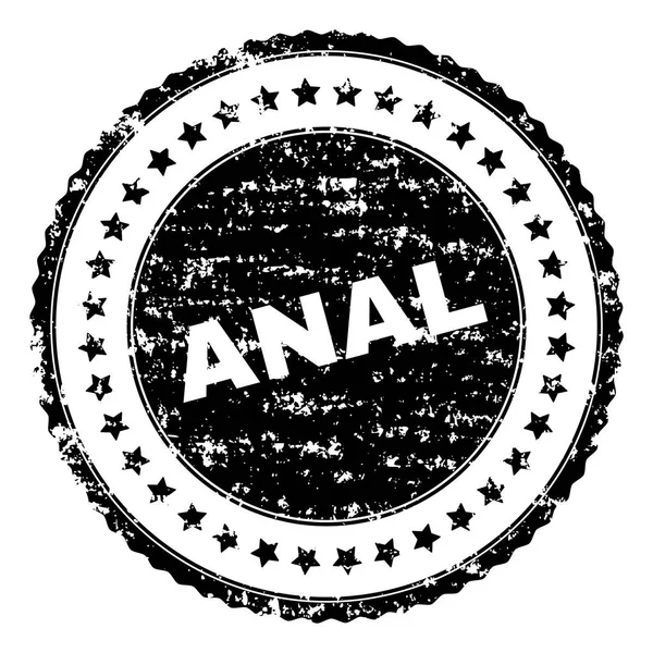 Segel Stamp ANAL Tertekstur Grunge - Stok Vektor