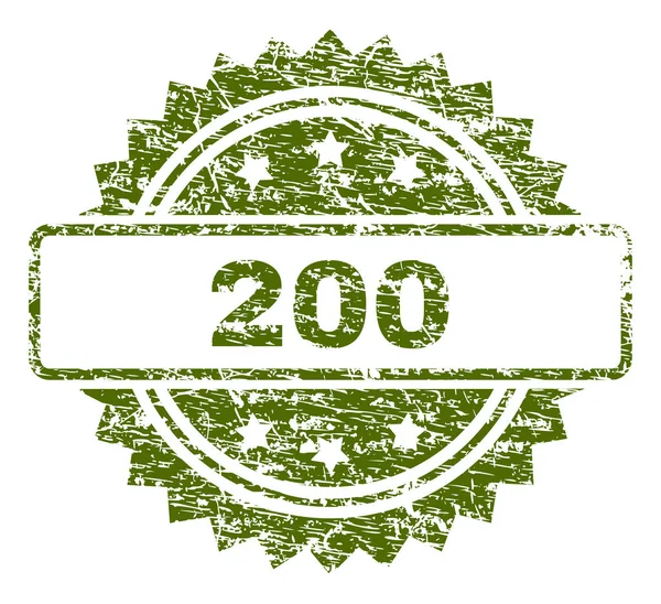 Poškrábaný texturou 200 Značkovací destička — Stockový vektor