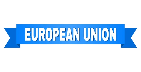 Bande bleue avec texte de l'Union européenne — Image vectorielle