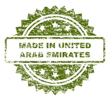 Birleşik Arap Emirlikleri damga mühür içinde yapılan dokulu çizik