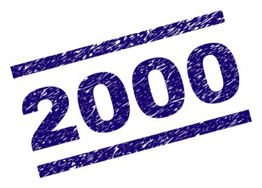 Dokulu 2000 damga mühür çizik