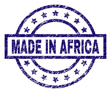 Afrika damga mühür içinde yapılan dokulu çizik