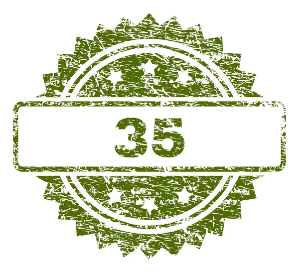 Grunge texturizado 35 sello — Vector de stock